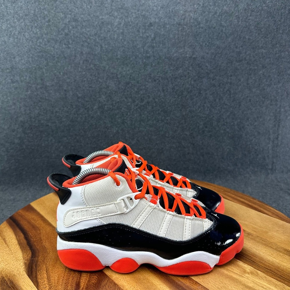 Jordan Air Jordan 6 Rings Shoes Boys Size 2.5Y White Basketball DV1343-108